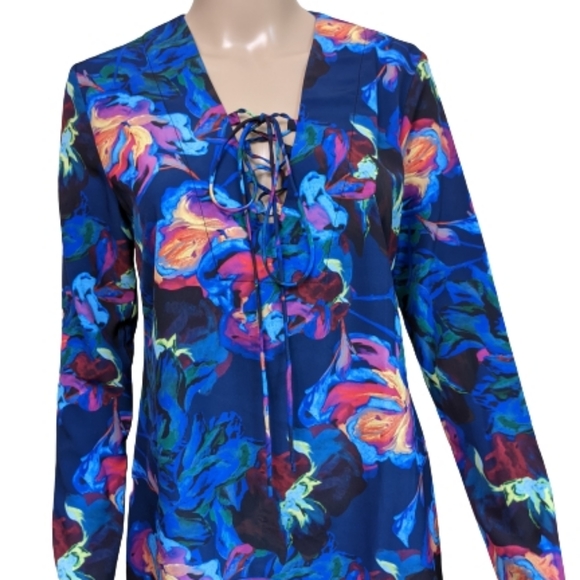 Amanda Uprichard Watercolor Dress Small Petite - Picture 5 of 12